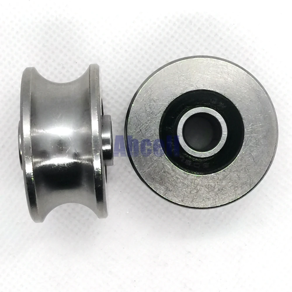 

35mm H U Groove Stainless Steel 440C Furniture Wire Rope Roller Slide Guide Door Window Silent Ball Bearing Heavy Pulley Wheel