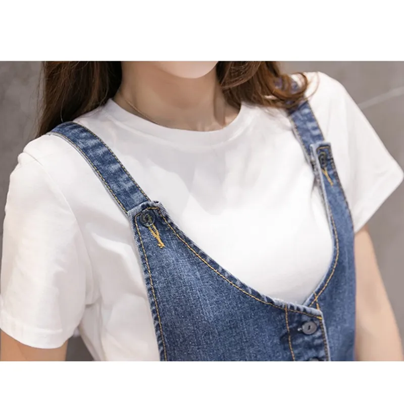 2024 Summer Autumn Women Denim Dress 5XL Slim Sleeveless Casual Overalls Dress Vintage Blue Sexy Strap Female Jeans Dresses