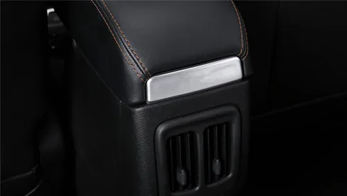 Carbon Fiber Color ABS Car Interior Rear Armrest Box Cover Trim For Jeep Compass 2017 2018 Car Interior Accessories styling