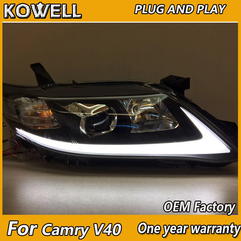 

KOWELL Car Styling for Toyota Camry V40 USA Style 2009 2010 2011 LED Light Headight Bi Xenon Head lamp Front Light