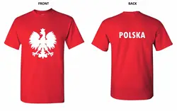 Top Quality T Shirts Men O Neck Poland Eagle T-shirt Polish Pride Polska Footballer Team Print Tee Shirts