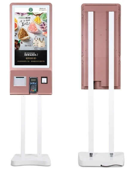 Restaurant Self Service Winkelen Terminal Betaling Kiosk Met Printer En 32 Inch Touch Interactieve Digital Signage