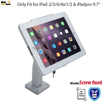 Fit for ipad 9.7'' 10.2'' 10.5'' wall mount Stand Desktop with lock display rack holder brace specialized frame housing holder