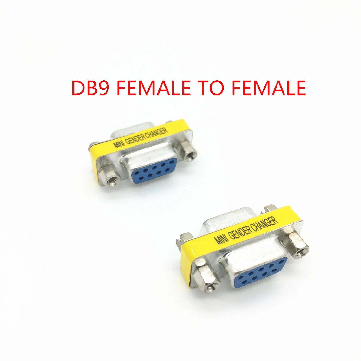  DB9 VGA 9 Pin Female To Female Mini Gender Changer Convertor Adapter Connector