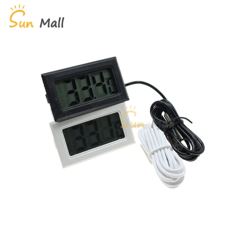 

1PC Min LCD Display Digital Thermometer Car Refrigerator Aquarium Fish Tank Embedded Electronic Digital Thermometer