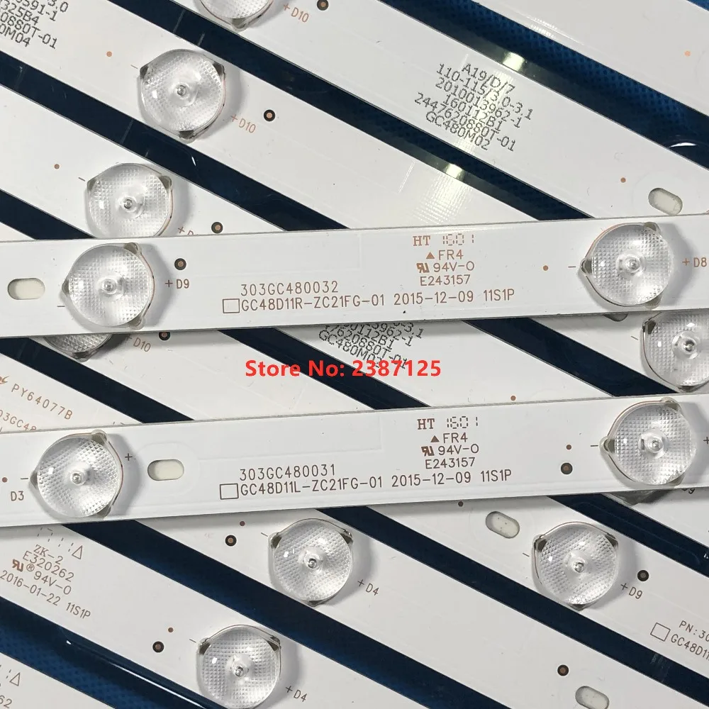 LED backlight strip for BOEI480WU1 48PFF5081/T3 48PFF5021/T3 48PFF3071/T3 GC480M03 GC480M04 GC48D11L-ZC21FG GC48D11R-ZC21FG-03