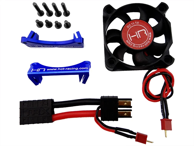 Hot Racing Monster Blower Motor heat sink Fan with Mount for Traxxas X Maxx