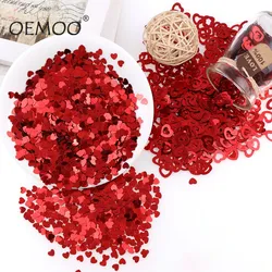 15g/30g/45g Heart  Paillettes Glitter PVC Lose Sequins Beautiful GlitterWedding Party Table Decoration for Romantic Atmosphere