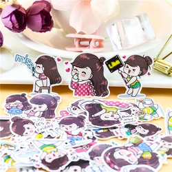 40pcs cute Self-made girl stickers for Car Styling Bike Motorcycle Phone Laptop Travel Luggage Cool Funny Sticker  Decalsof