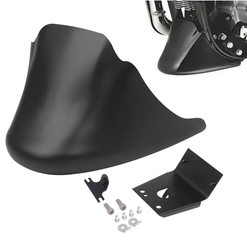 Motorcycle Matte/Light Black Front Bottom Spoiler Mudguard Air Dam Chin Fairing For Harley XL Sportster 883 1200