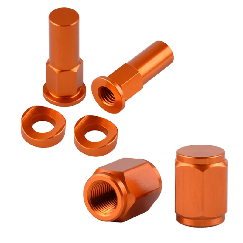 Dirt Bike Rim Lock Nuts Bolts Spacer Motocross Valve Cap For KTM EXC EXCF SX SXF XC XCW XCF 125 150 200 250 350 450 525 530 300