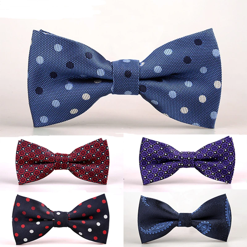 

GUSLESON New Design Mens Bow Tie Brand Male Polka Dot Bowtie Necktie Business Wedding Neckties Bowtie Vestidos Gravata Borboleta