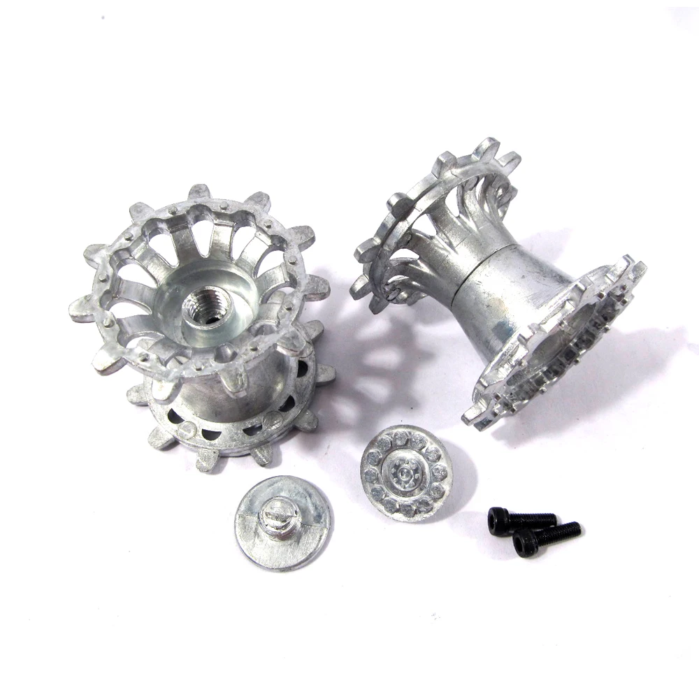 Mato RC Tank Metal Parts 1/16 Challenger II Metal Sprockets And Idler Wheels With Bearings