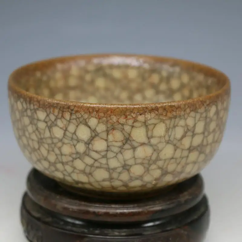 

Antique SongDynasty porcelain bowl, Ice Crack Glaze Tea Bowl cup,Hand-painted crafts,Collection&Adornment,Free shipping
