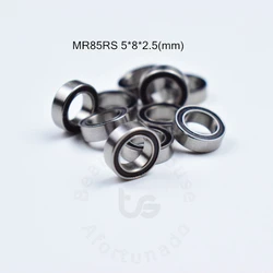 Miniature Bearing MR85RS 10Pieces 5*8*2.5(mm) chrome steel Rubber Sealed High speed Mechanical equipment parts