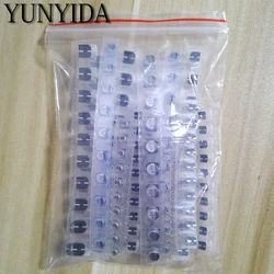 130pcs/LOT 1uF-220uF SMD Aluminum Electrolytic Capacitor Assorted Kit Set, 13values*10pcs=130pcs Samples Kit