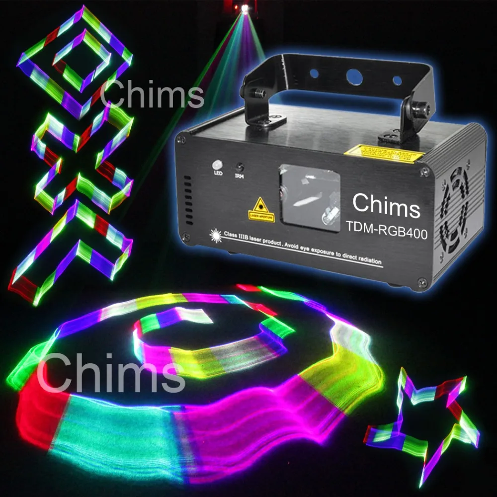 DMX 512 Control 3D Effect Laser Scanner RGB Channel Powerful Colorful Bright Stage Lighting Projector Party Disco Light Beam