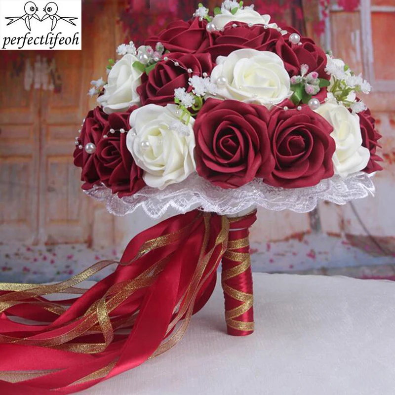 Handmade Wedding Bouquets Bridal Flower Wedding buque casamento Wedding Flowers Bridal Bouquet