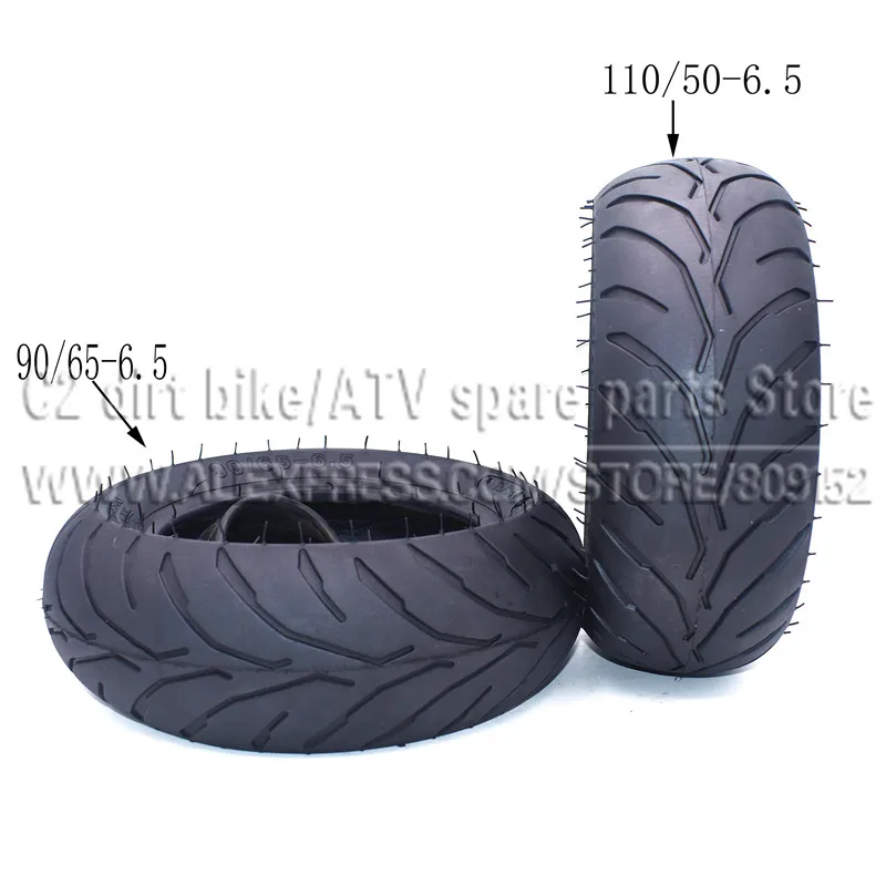 90/65-6.5 Rear Wheel Tire and 110/50-6.5 Front Tyres With inner Tube For 47cc 49cc Mini Pocket Bike