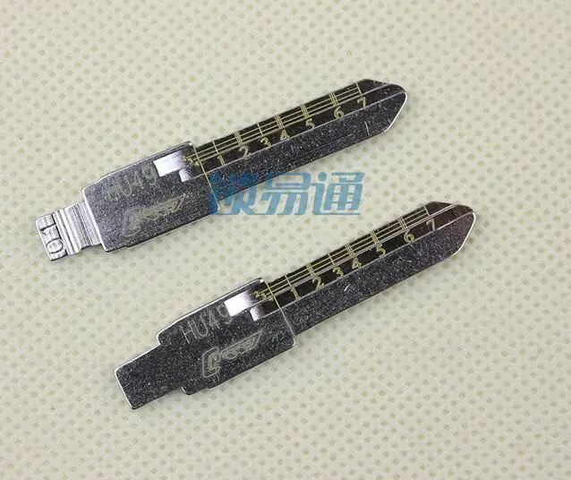 

HU49 Engraved Line Blade For VW Jetta Santana Scale Shearing Teeth Blank 2 IN 1 Lishi (No 1)