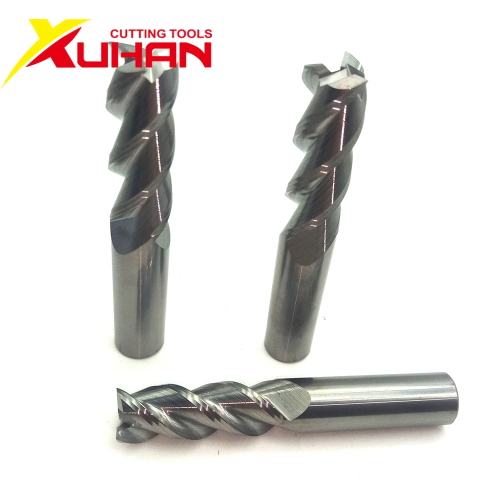 Cacbua Cấp Cối Xay 3 Sáo Φ10.0 * 10D * 75L Nhôm Phay Gỗ Cắt Thép Vonfram Endmills Công Cụ Cnc maching