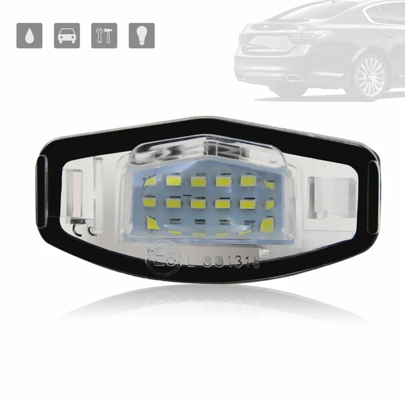 2X18SMD LED Number License Plate Light WHITE for HONDA CIVIC  HONDA CITY  HONDA LEGEND  HONDA ACCORD