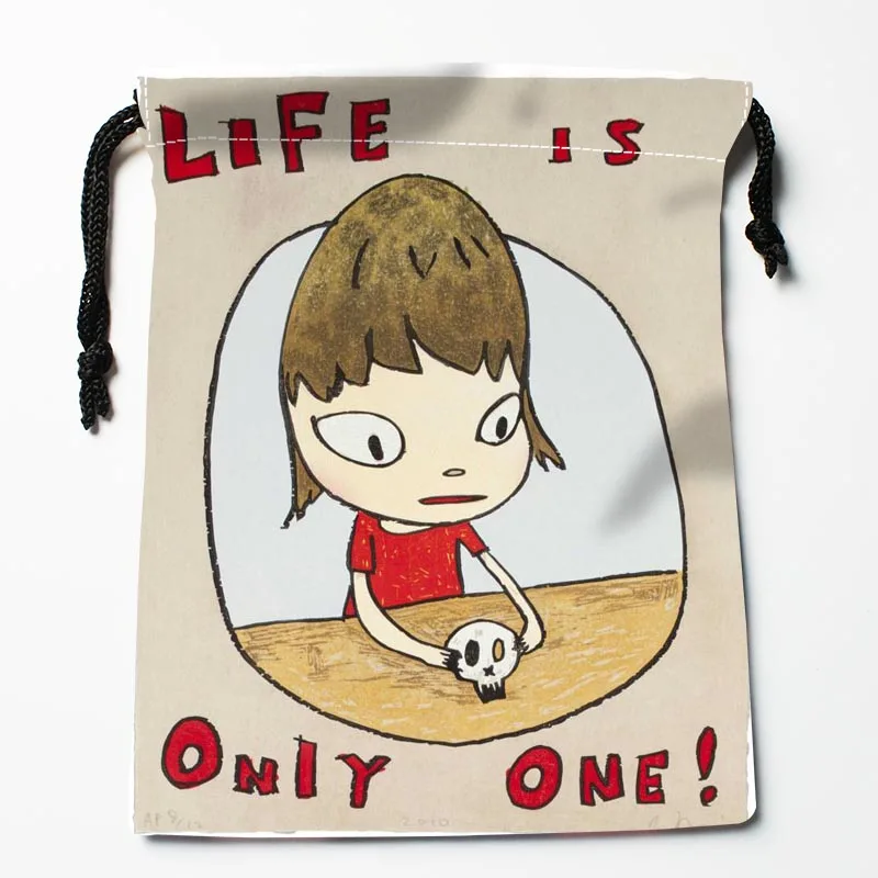 Hot Sale Custom Yoshitomo Nara Drawstring Bags Custom Storage Bags Storage Printed gift bags More Size 18*22cm