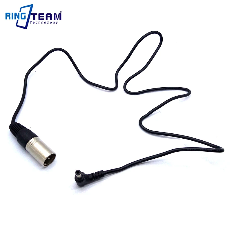 

1M Right Angel Male DC 5525 to 4 Pins XLR Male Connector Power Cables for Video Camera Camcorder DV