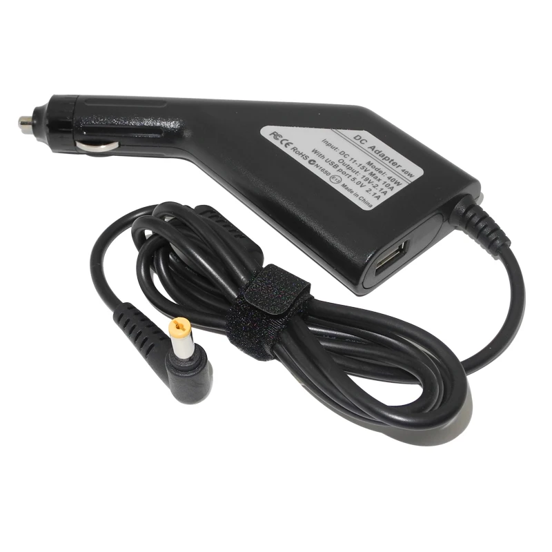 

19V 40W DC Car Charger Power Adapter for Acer Aspire V3-572 V5 MS2360 MS2361 V5-121 V5-122 V5-123 V5-131 V5-132 V5-171 Laptop