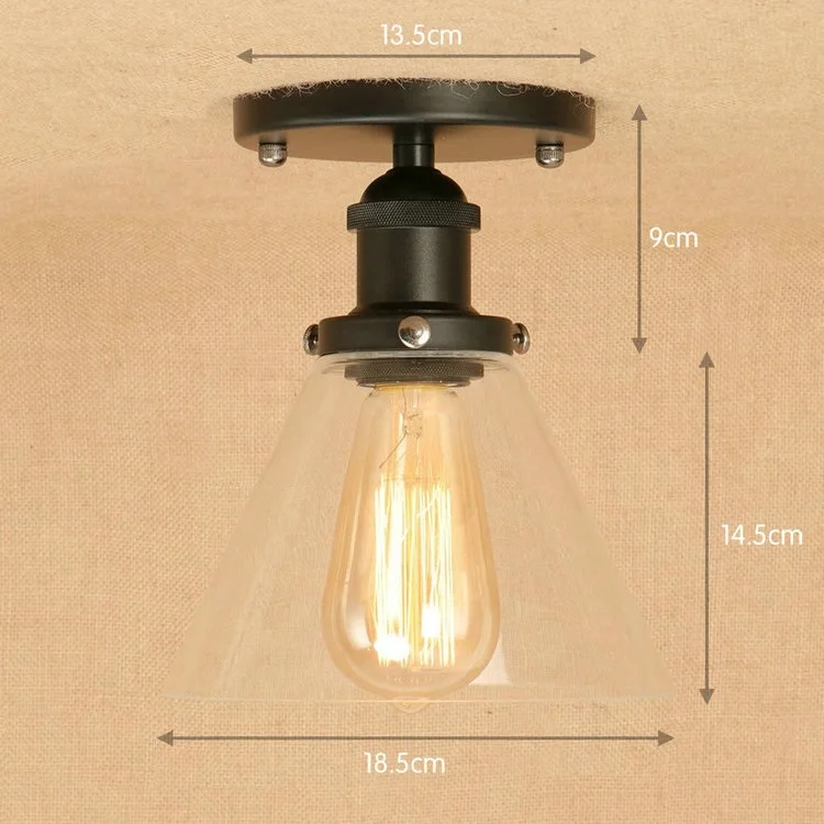 

IWHD American Style LED Ceiling Light Loft IndustIria Vintage Ceiling Lighting Fixtures Bedroom Living Room Lampara Sufitowa