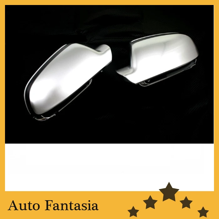 

S line style silver matt chrome side mirror cap replacement facelift version for Audi a4 b8 -Free Shipping