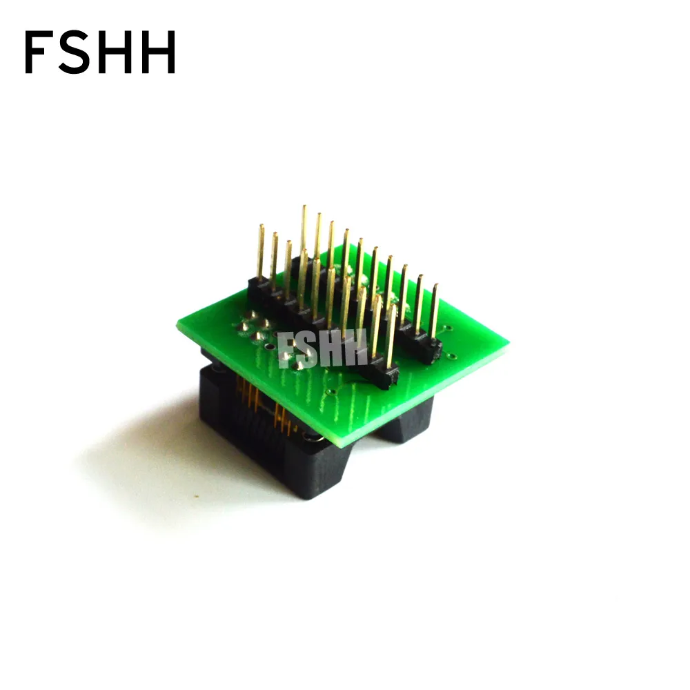 Adaptador programador CNV-SPI/S08A-V1.01 SOIC8 SOP8-DIP8 IC soquete de teste de corpo largo 208mil