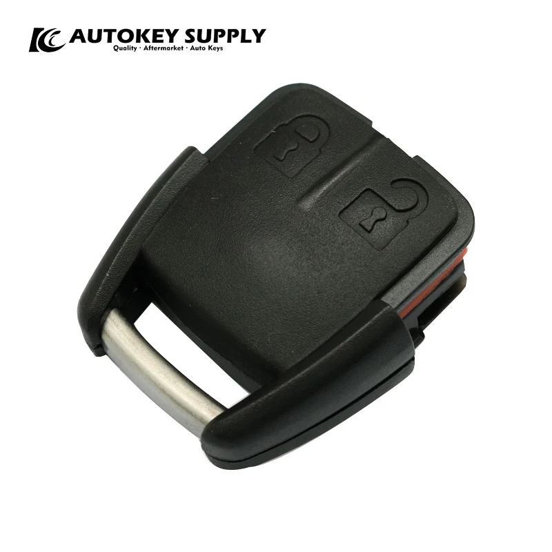 AutokeySupply AKGMS233 Brazil Positron Replacement Shell Double 2 Button Remote Controle With Battery Holder For Chevrolet