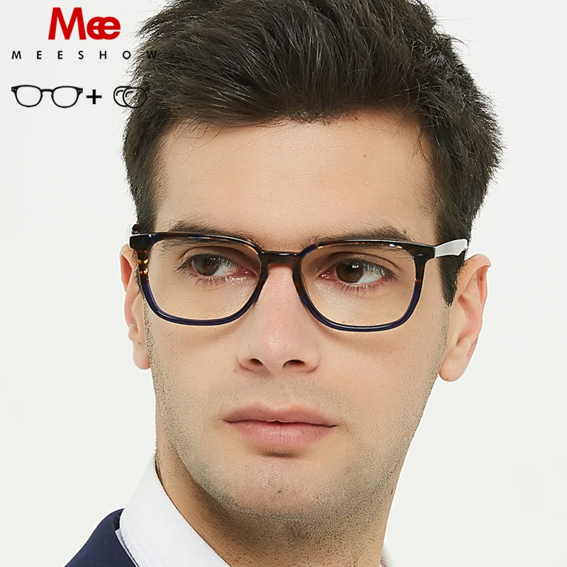 

2020 Meeshow prescription glasses acetate MEN' glasses oculos de grau feminino armacao eyeglasses vintage frame NEW fashion