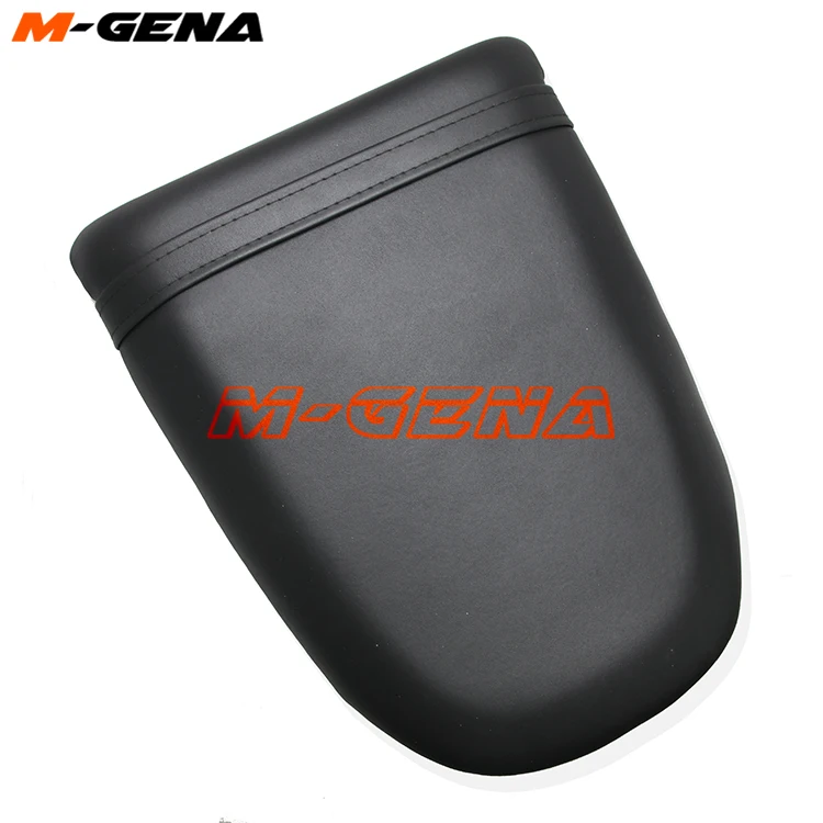 دراجة نارية المقعد الخلفي القلنسوة بيلايون بولي وسادة وسادة جلدية الظهر موتوكروس مقهى المتسابق مقعد ل K1 GSXR 600 750 2000 2001 2002 2003 #4