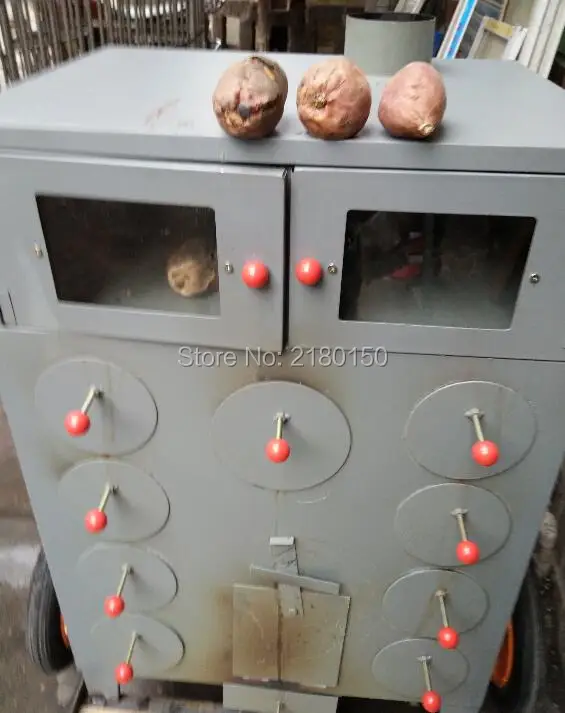 Commercial Sweet Potato Roaster 9 Holes Corn Oven Upgrade Highbake Multihole Roasting Machine For Chestnut, Potato Baker