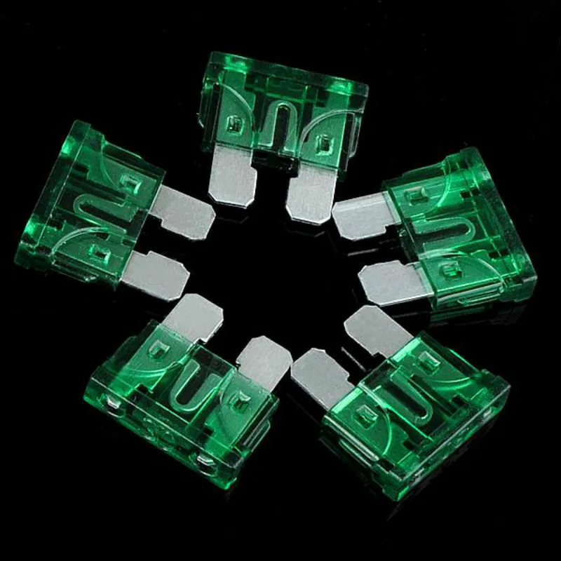 10x Car 30A 30 Amp ATC Blade Fuses Auto Automotive Car Boat Truck Blade Style Fuse Auto Insurance Tablets Standard Medium Fuse