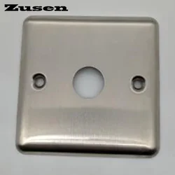 Zusen-プッシュボタンスイッチ用のオープンホールステンレス鋼パネル,19mm