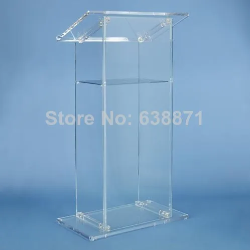 free shipping High-end atmosphere Floor Standing Acrylic Lectern