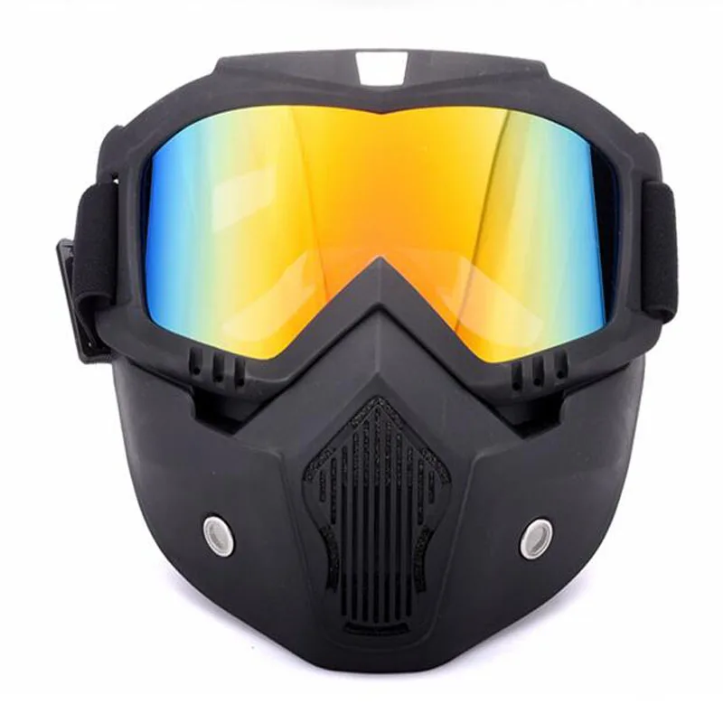 Hot Sales Modular Mask Detachable Goggles And Mouth Filter Perfect for Open Face Motorcycle Half Helmet or Vintage Helmets