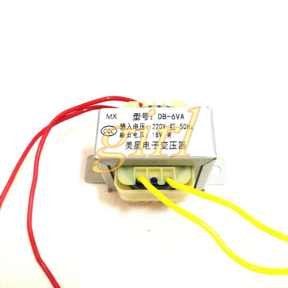 

Power transformer EI4125 DB-6VA 6W 220V to 18V 0.3A AC AC18V isolated copper