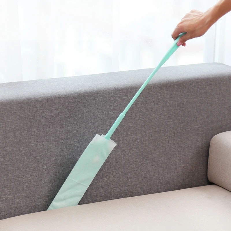 Dust Remover Brush Cleaning Tool Flat Duster Gap Brush for Sofa Bed Furniture Bottom Household Tool Detachable Handle