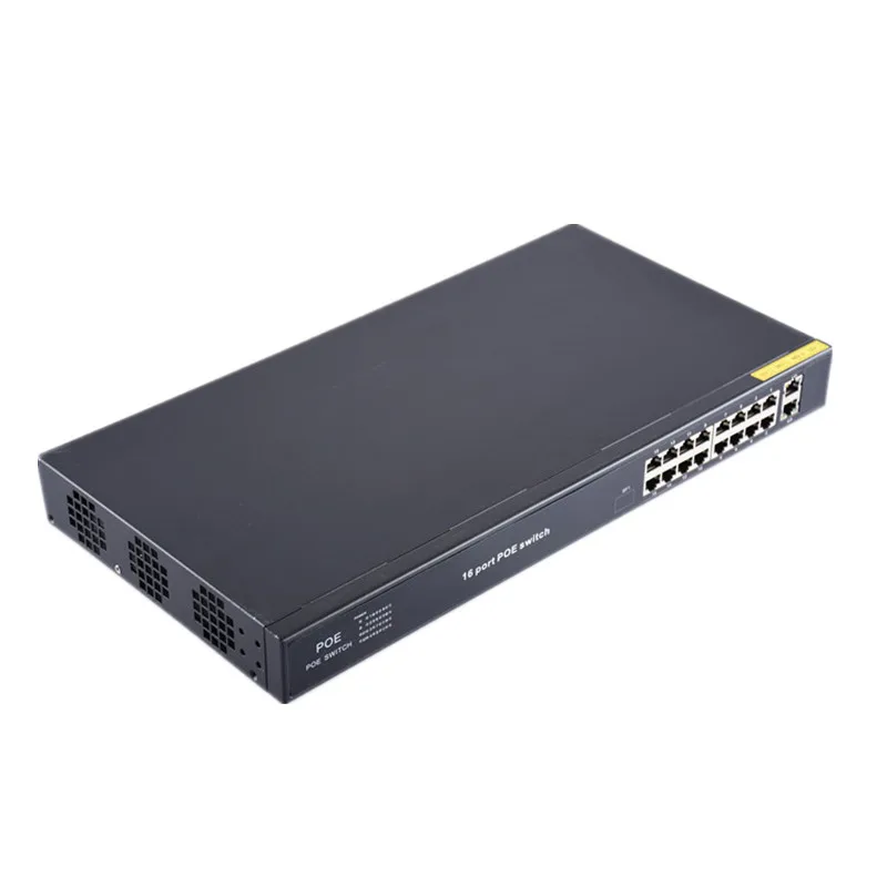 Conmutador POE no gestionado de 8x10/100 mbps, conmutador poe poort puertos POE de 5 y 10 puertos gigabit de 48v, 2x10/100/1000 mbps, NVR poort de 280M