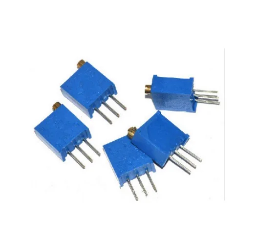 100pcs 3296W  50 100 200 500 ohm 1K 2K 5K 10K 20K 50K 100K 200K 500K 1M ohm 103 100R 200R 500R Trimpot Trimmer Potentiometer