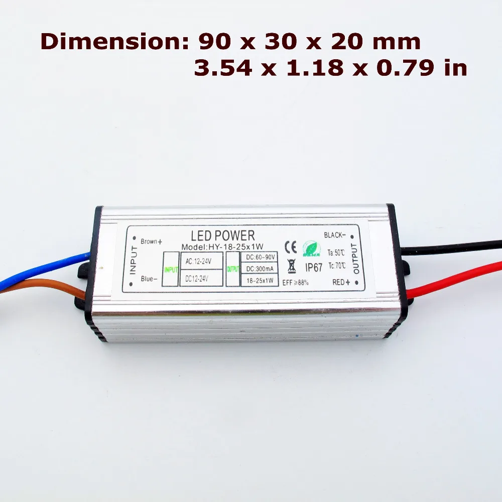 Jiaderui Waterproof AC/DC 12V - 24V to DC Constant Current LED Driver 10W 12W 15W 18W 20W 24W 30W 50W Low Voltage Power Adapter