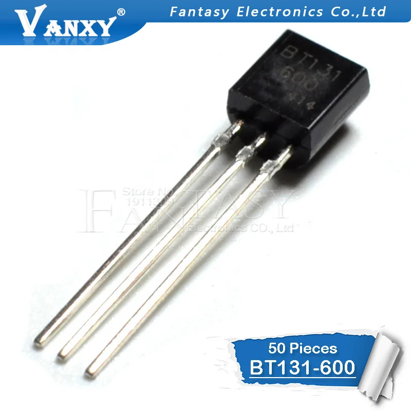 50PCS BT131-600 TO-92 BT131 TO92 161-600 voltage regulator IC BT131-800 131-800