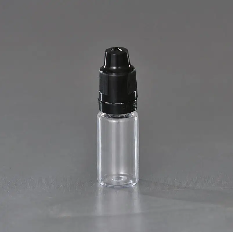 Wholesale 10ML Plastic Dropper Bottle With Childproof Cap and Tip, Empty PET Refillable Bottles for E juice