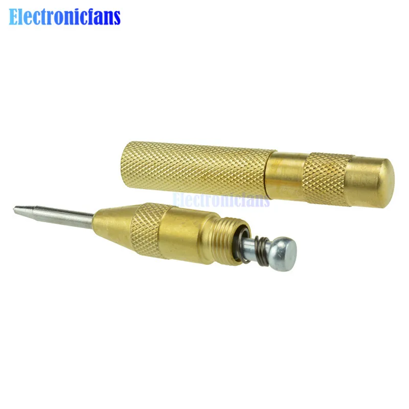 Mark Lubang 5 "Kuningan Automatic Center Punch Spring Dimuat Chrome Keling Sekrup