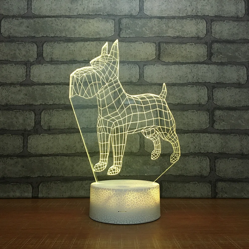 Puppy 3d Table Lamps Fantastic Electronic Products Atmosphere Lamp Home Creative Decorative Colorful Led 3d Night Lamp