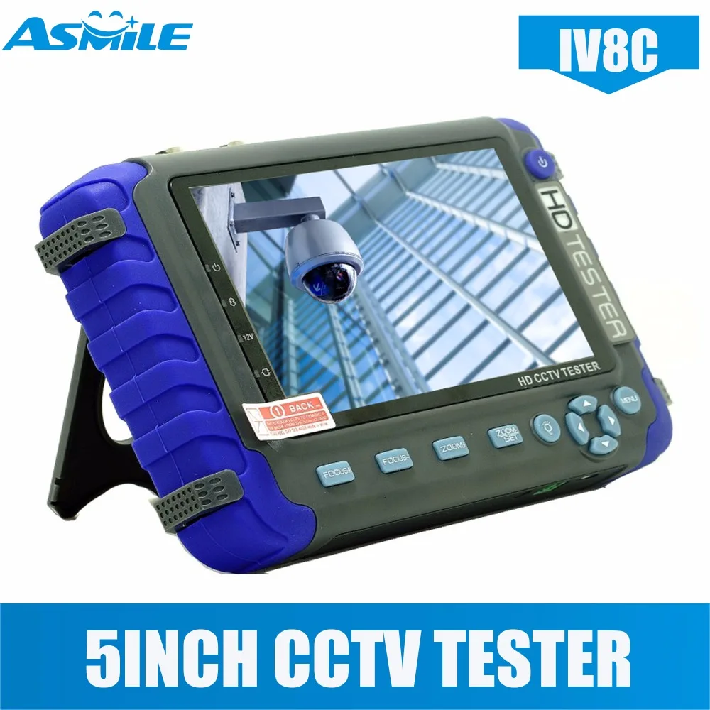 

5 Inch Camera Tester CCTV Tester AHD TVI CVI HD Coaxial Tester Video for IV8C
